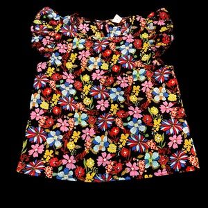 NEW Girls Flutter Sleeve Blouse (7)